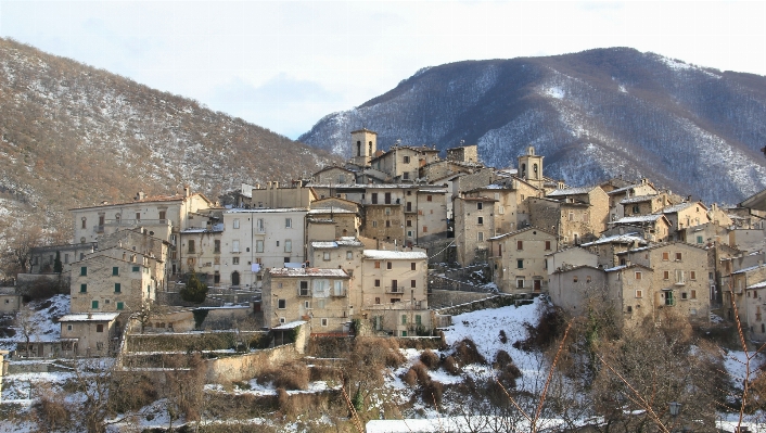 Landscape mountain snow winter Photo