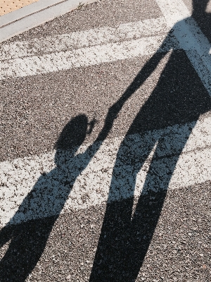 Girl road sidewalk floor Photo