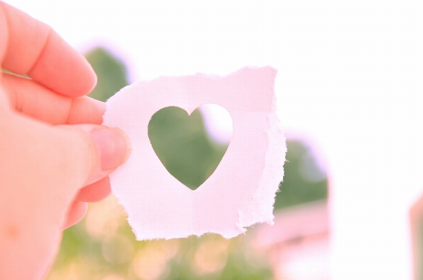 Hand flower petal sign Photo