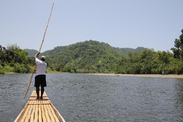 Lake recreation paddle fishing Photo