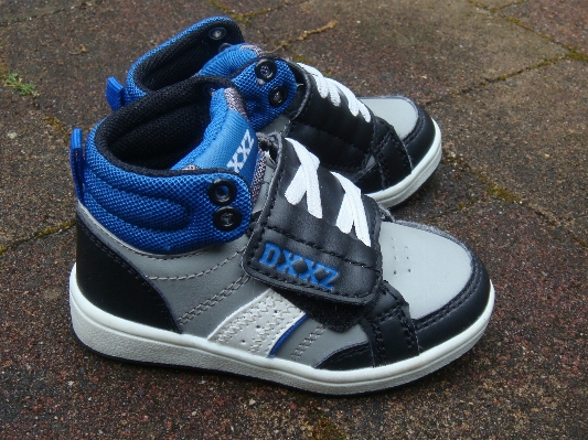 Shoe white blue black Photo