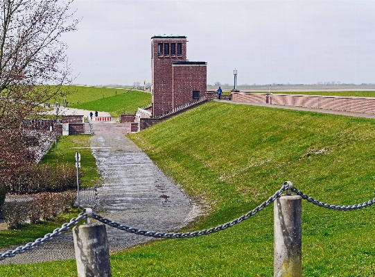 Farm canal walkway tower Photo