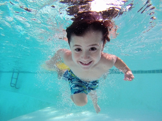 Kid recreation pool underwater Photo