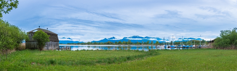 пейзаж вода природа луг
