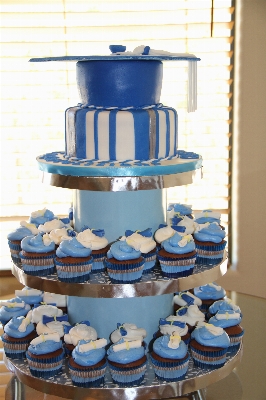 Sweet celebration food blue Photo