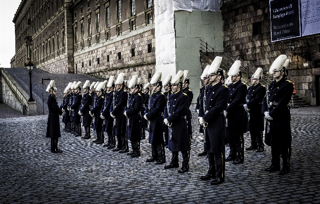 Person people crowd military Photo