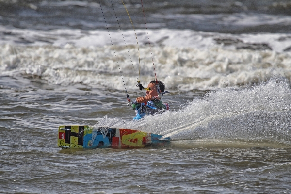 Sea boat wave river Photo