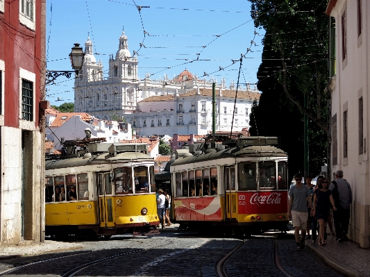 Road traffic tram transport Photo