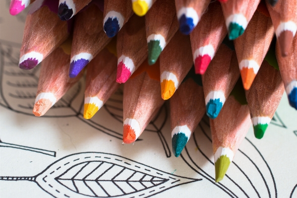 Hand pencil creative pattern Photo