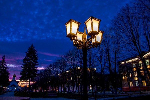 Light street night cityscape Photo