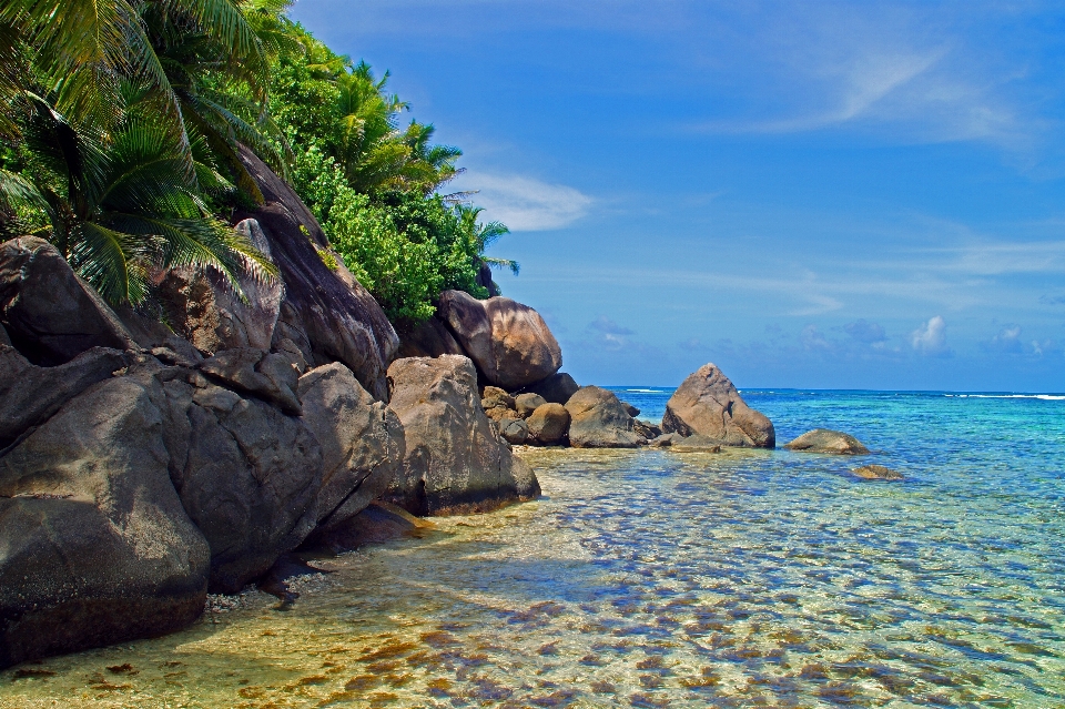 Pantai lanskap laut pesisir