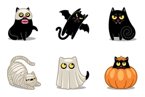 Halloween cats 