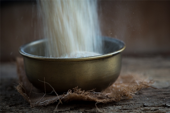 Antique old rustic bowl Photo