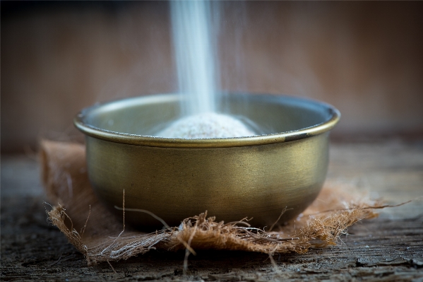 Antique old rustic bowl Photo