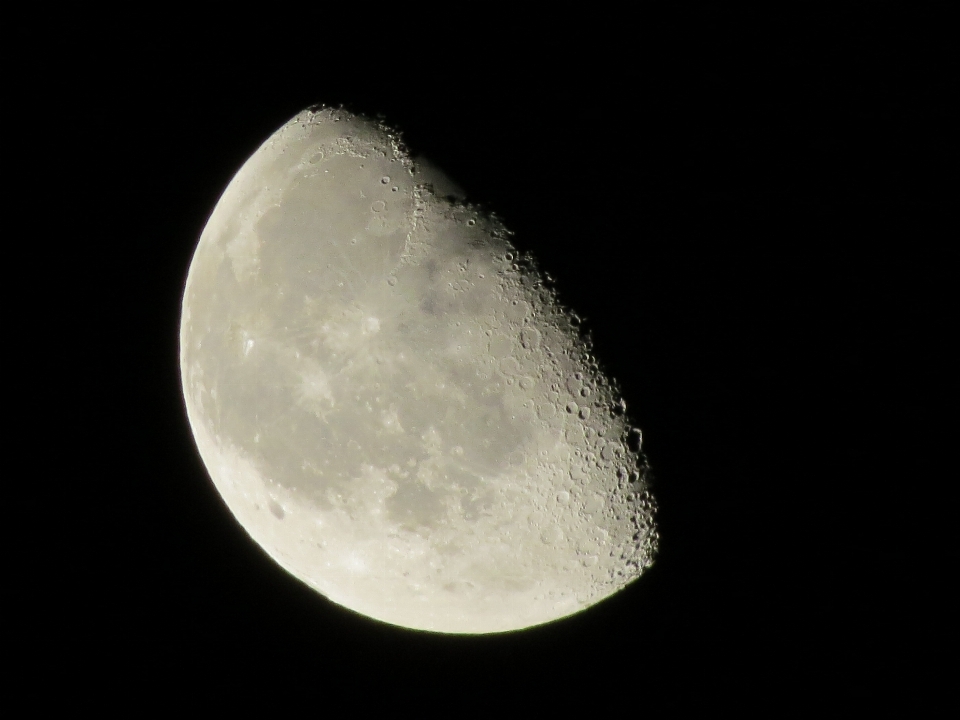 Atmosphere space crater moon