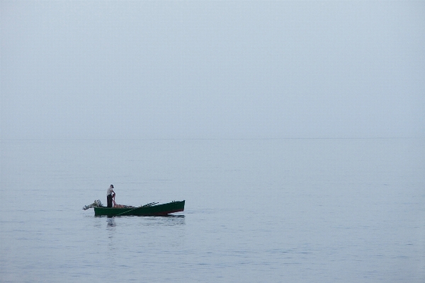 Foto Lanskap laut luar ruangan langit