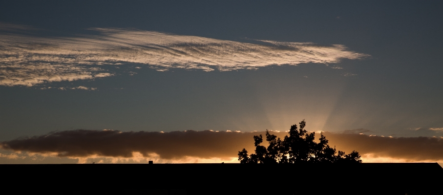 Horizon cloud sky sunrise Photo