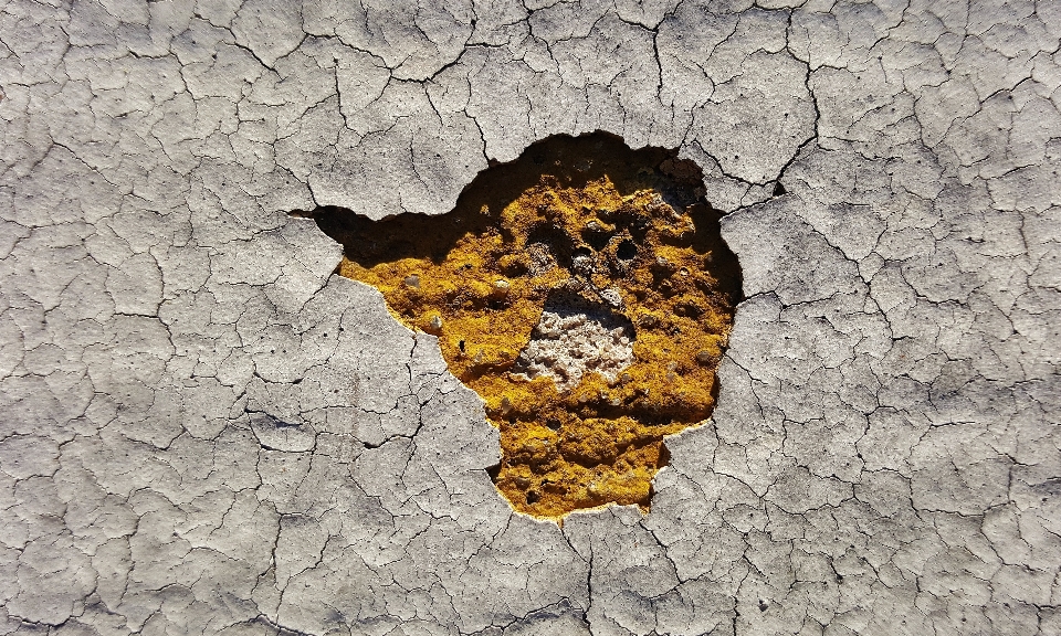 Rock texture leaf hole