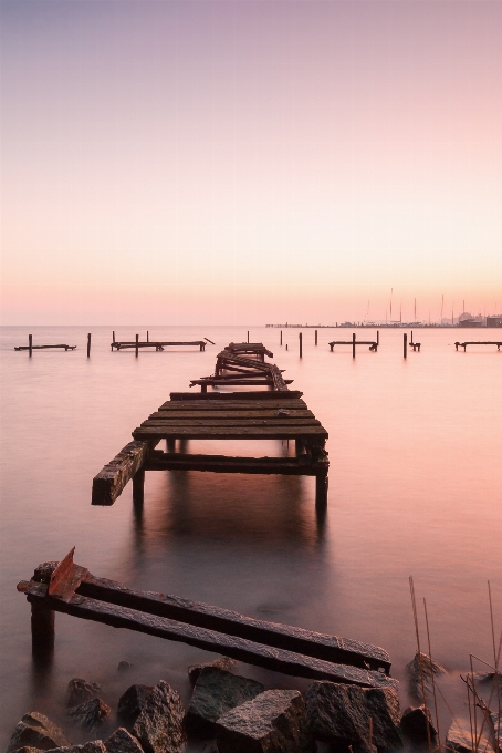 바다 해안 수평선 dock