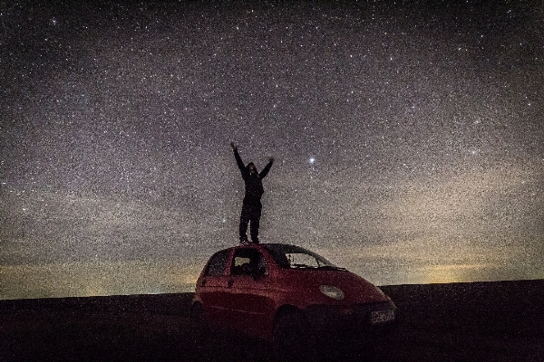 Snow light sky car Photo