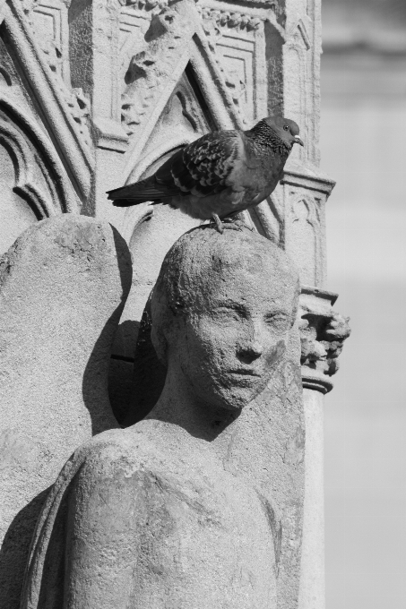 Black and white paris monument