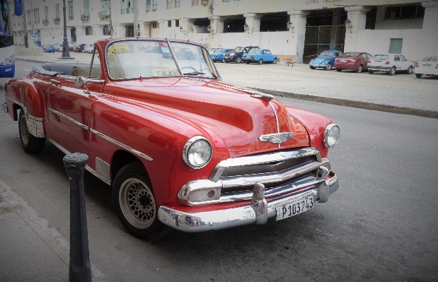 Car retro old red Photo