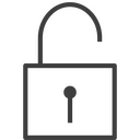 Unlocked padlock Icon