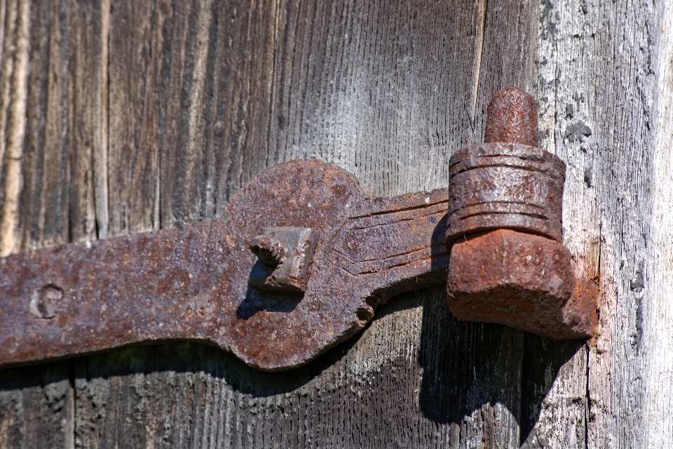 Holz antiquität wand rost