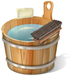 Full wooden bucket