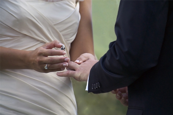 Hand man suit ring Photo