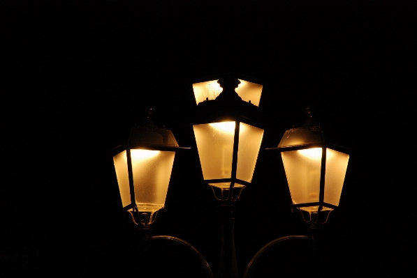 Light night evening lantern Photo