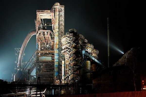 Night skyscraper cityscape steel Photo