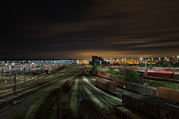 Light structure sunset traffic Photo