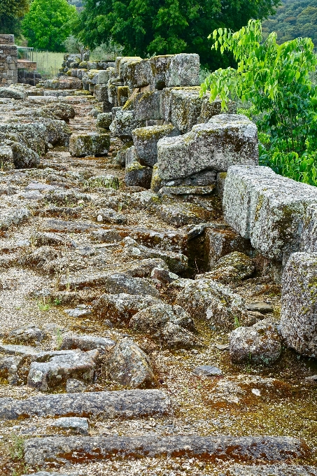 Rock mur stream cassé