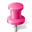 Pushpin pink Icon