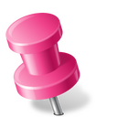 Pushpin pink Icon