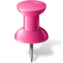 Pushpin pink Icon