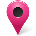 Map marker pink Icon