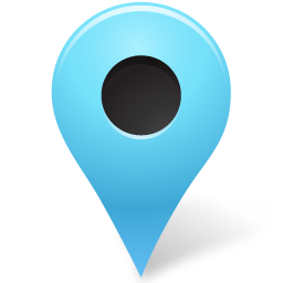 Map marker blue