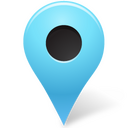 Map marker blue Icon