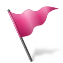 Pink flag Icon