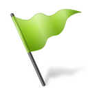 Green flag Icon