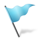 Blue flag Icon