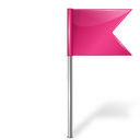 Pink flag Icon