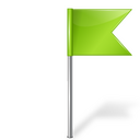 Green flag Icon