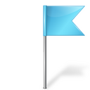 Blue flag Icon