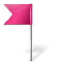 Pink flag Icon