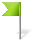 Green flag Icon