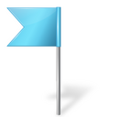 Blue flag Icon