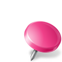 Pushpin pink Icon